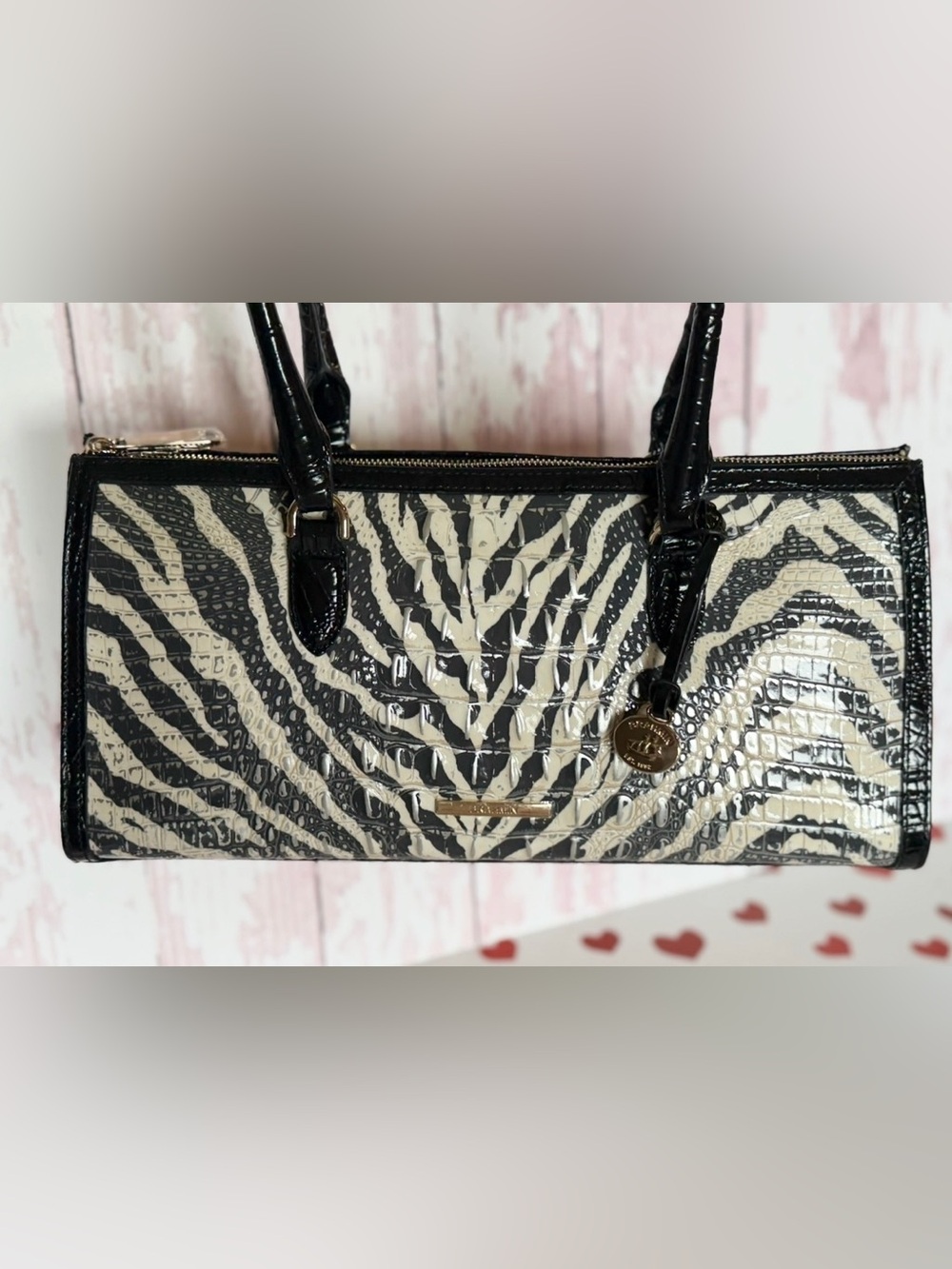 Brahmin Melbourne Collection Sophia Everlasting Encore Satchel Bag $385 FIRM $ - Picture 9 of 13